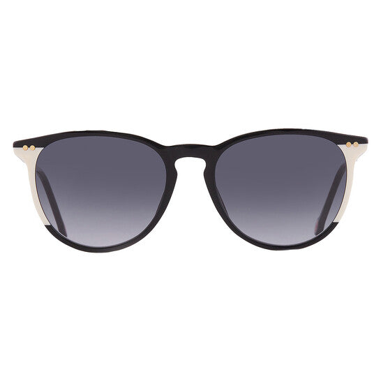 Carolina Herrera Dark Grey Shaded Oval Ladies Sunglasses