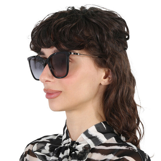 Carolina Herrera Grey Gradient Cat Eye Ladies Sunglasses