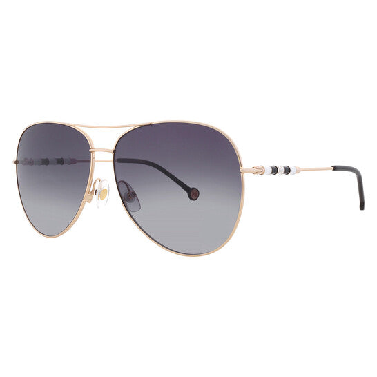 Carolina Herrera Grey Shaded Pilot Ladies Sunglasses