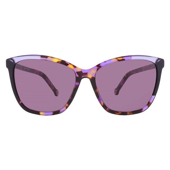 Carolina Herrera Violet Butterfly Ladies Sunglasses