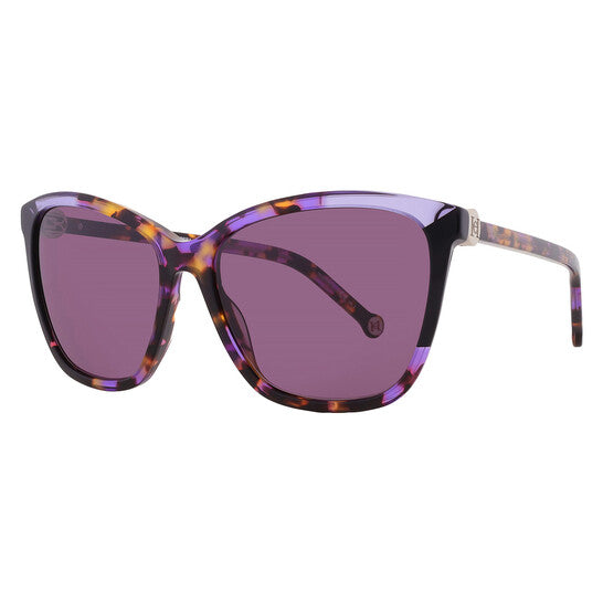 Carolina Herrera Violet Butterfly Ladies Sunglasses