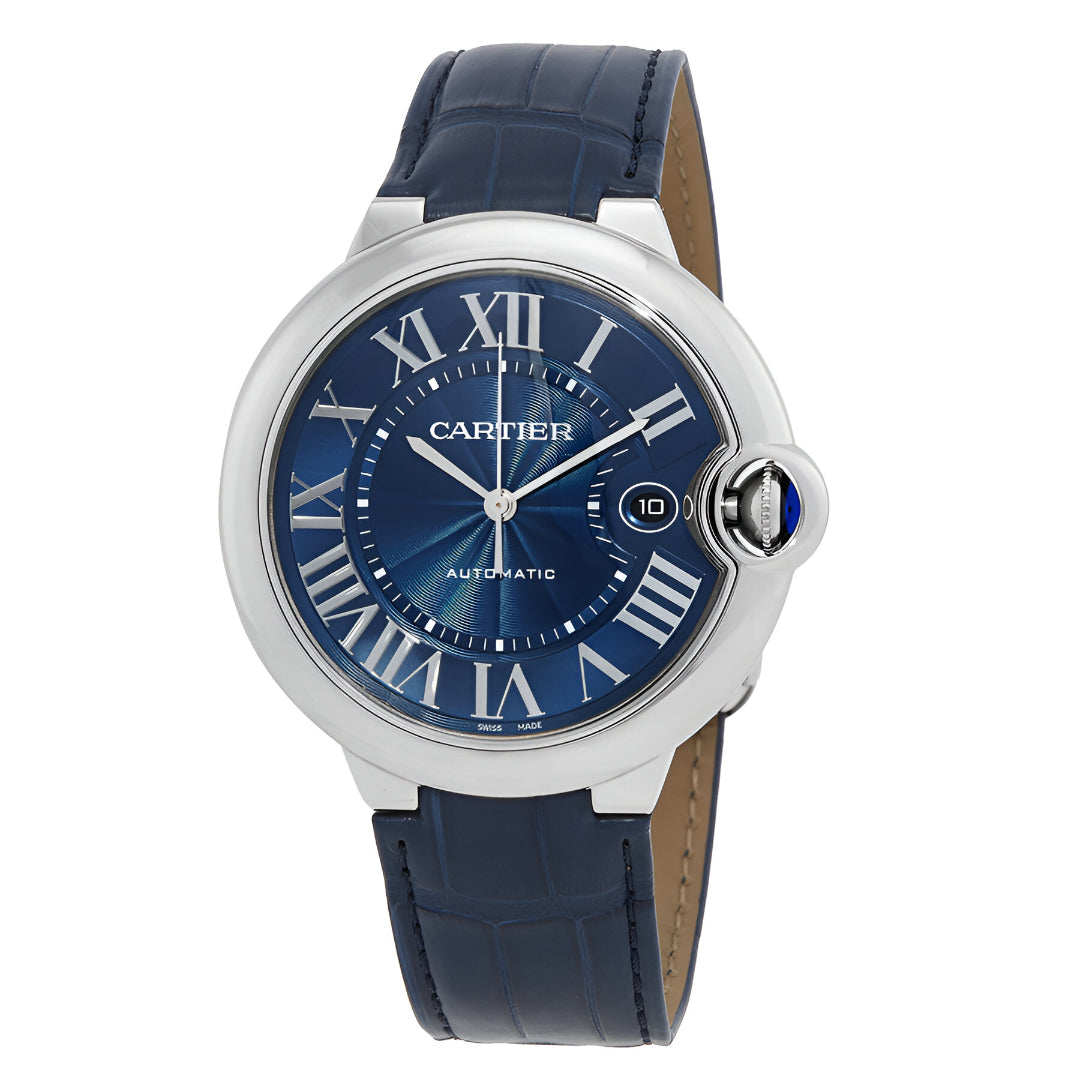 Cartier  Ballon Bleu Automatic Blue Dial Men's Watch wsbb0027