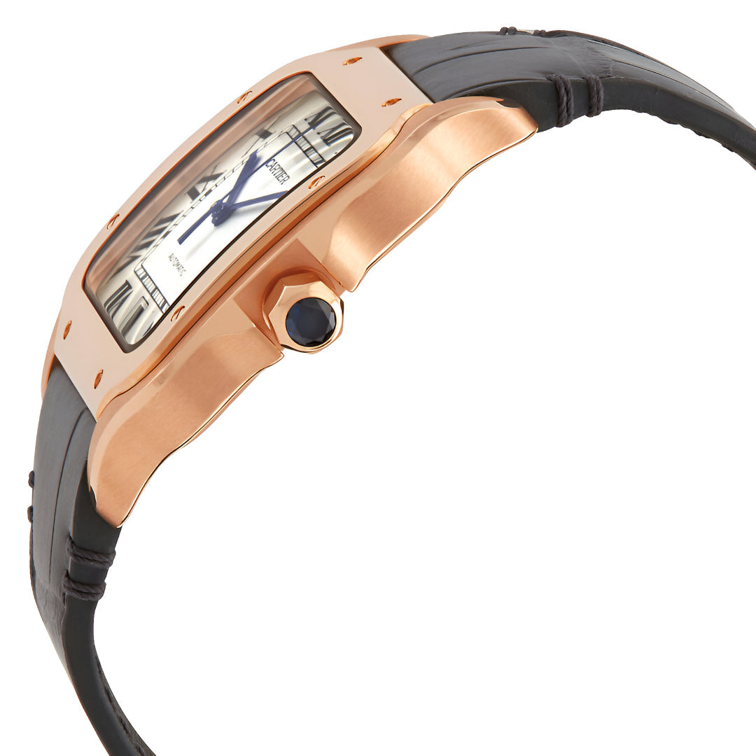 Cartier  Santos Automatic Silver Dial Men's Watch