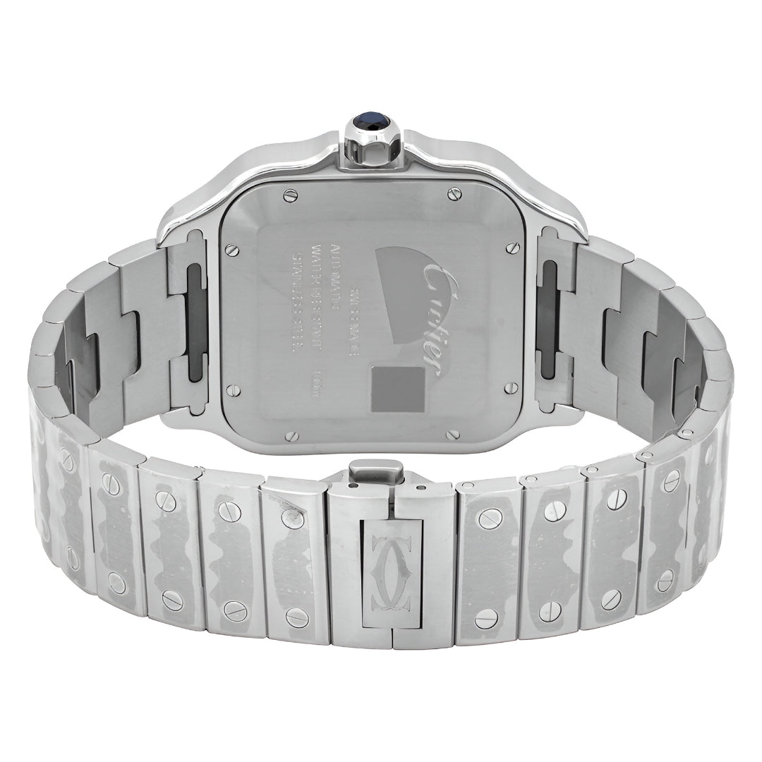 Cartier  Santos De Large Model Automatic Green Dial Men's Watch