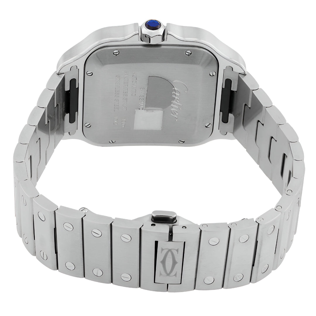 Cartier  Santos Large Model Automatic Blue Dial Men's Watch