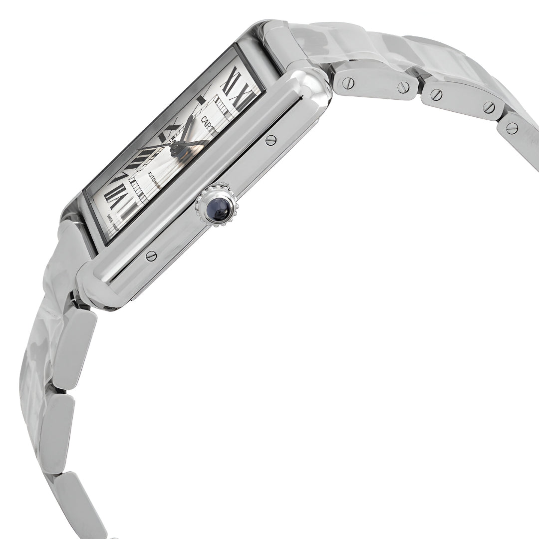 Cartier  Tank Automatic Silver Dial Men's Watch