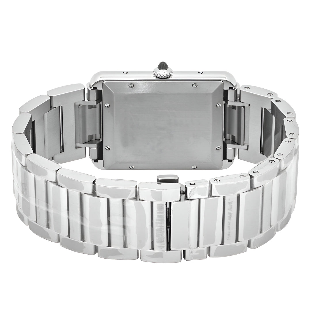 Cartier  Tank Automatic Silver Dial Men's Watch