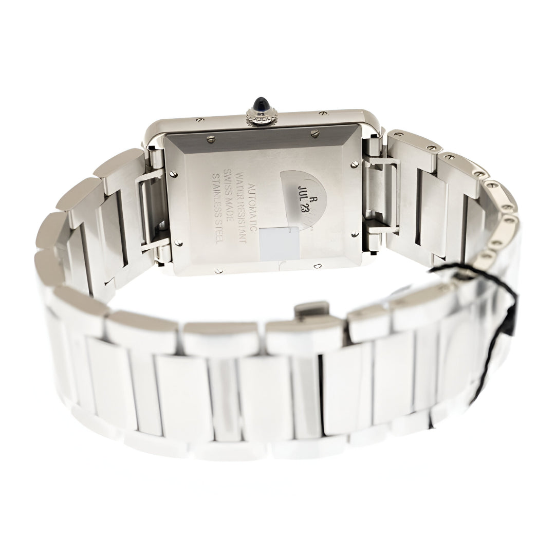Cartier  Tank Automatic Silver Dial Men's Watch