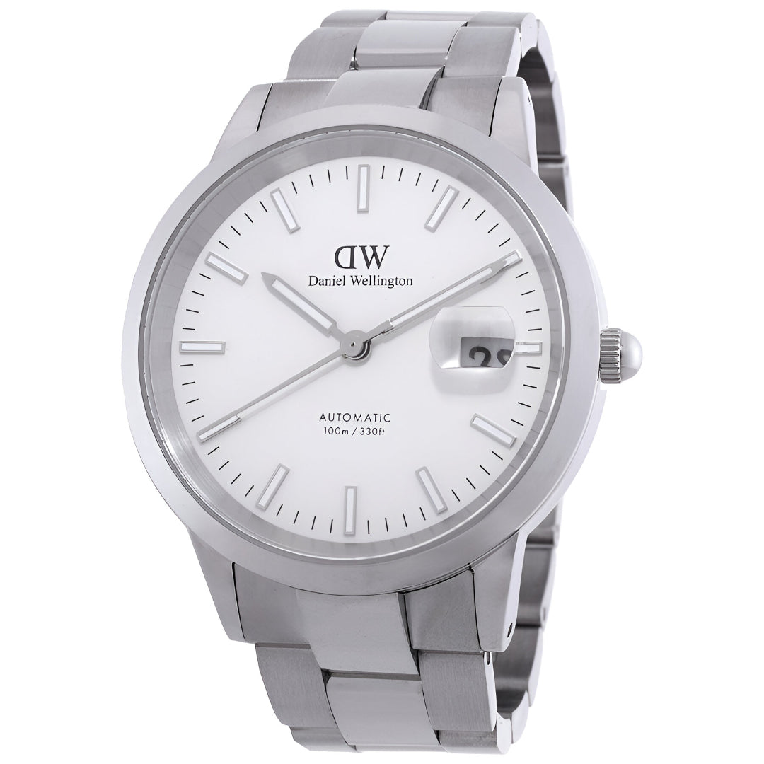 Daniel Wellington  Iconic Link Automatic White Dial Watch