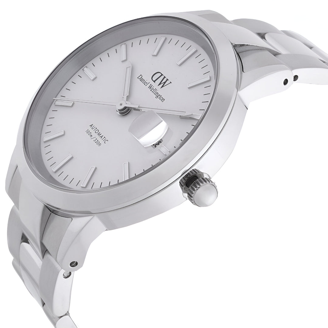 Daniel Wellington  Iconic Link Automatic White Dial Watch