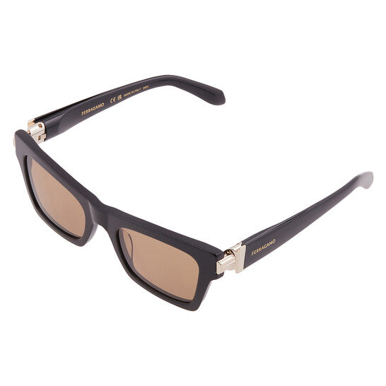 Ferragamo Brown Cat Eye Ladies Sunglasses