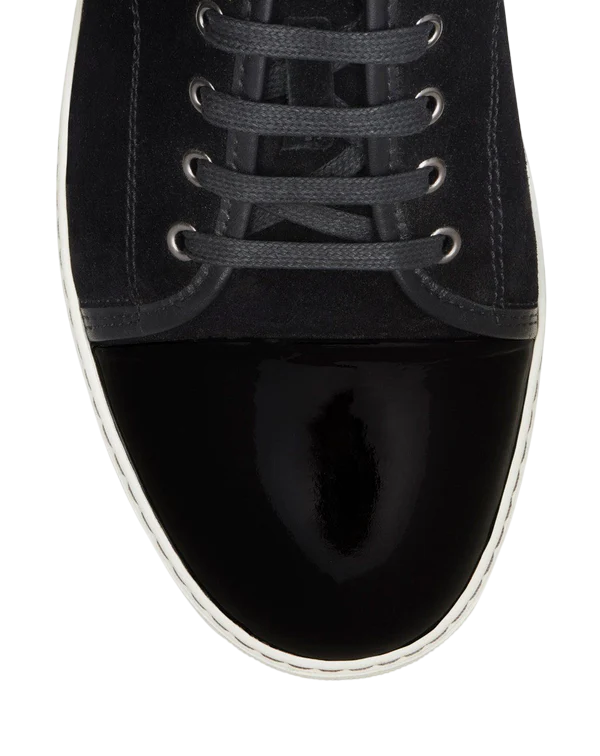 DBB1 SUEDE AND PATENT LEATHER SNEAKERS