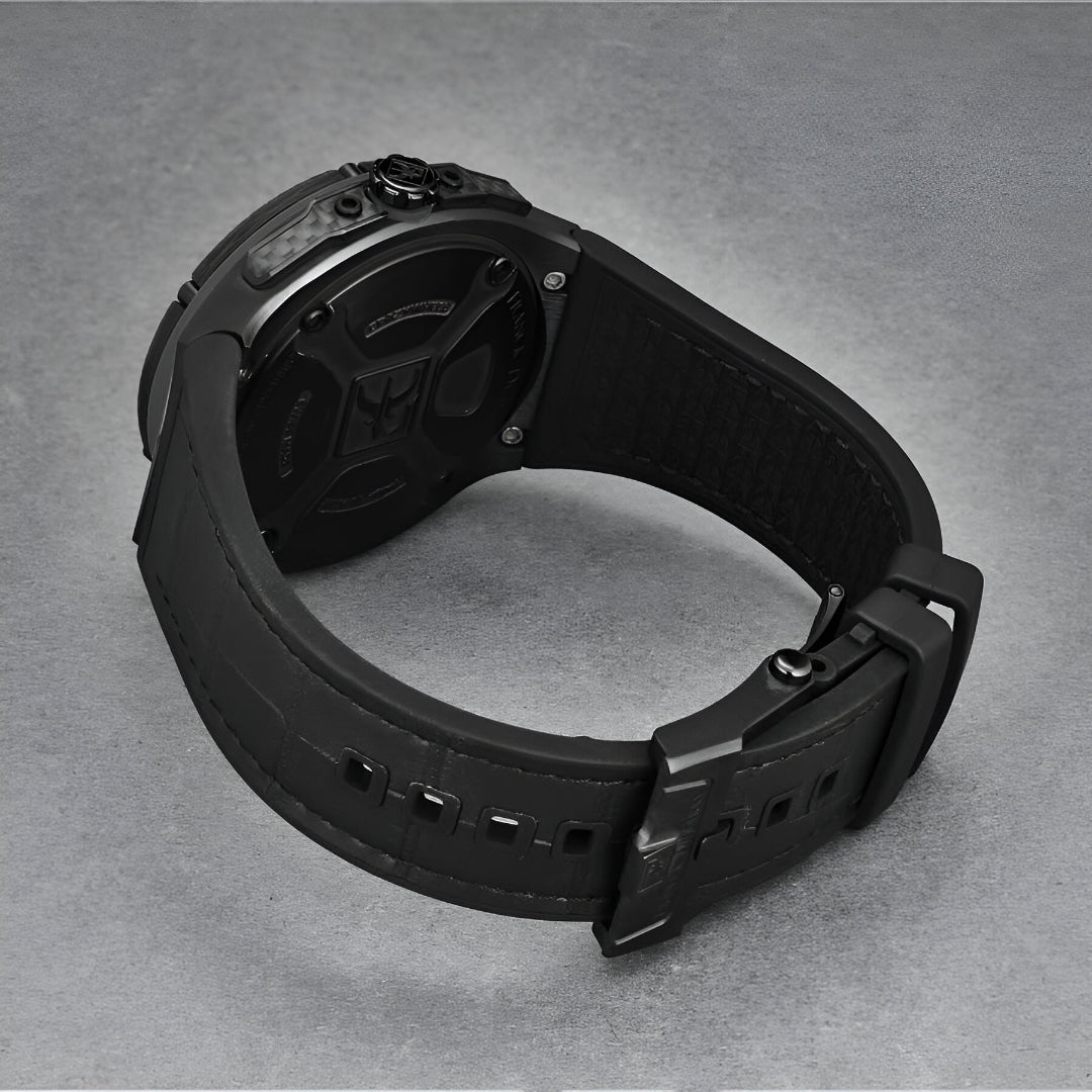 Franck Dubarry  Crazy Wheel Automatic Black Dial Men's Watch