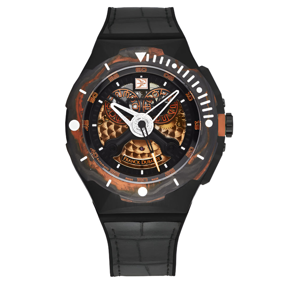 Franck Dubarry  Diver Automatic Orange Dial Men's Watch