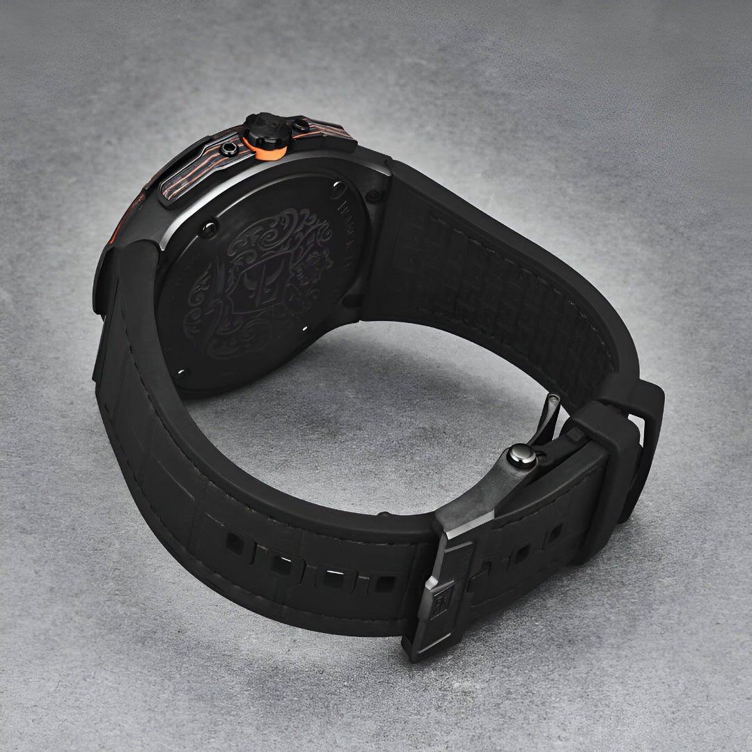 Franck Dubarry  Diver Automatic Orange Dial Men's Watch