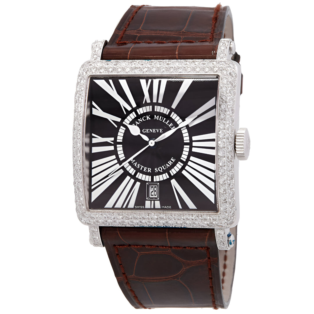 Franck Muller  Master Square Automatic Diamond Black Dial Watch