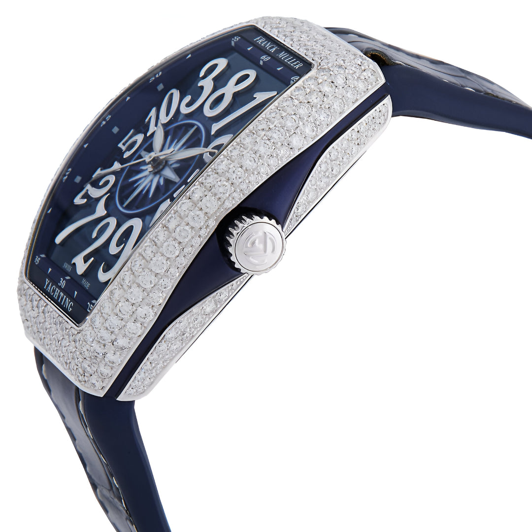 Franck Muller  Vanguard Automatic Diamond Blue Dial Ladies Watch