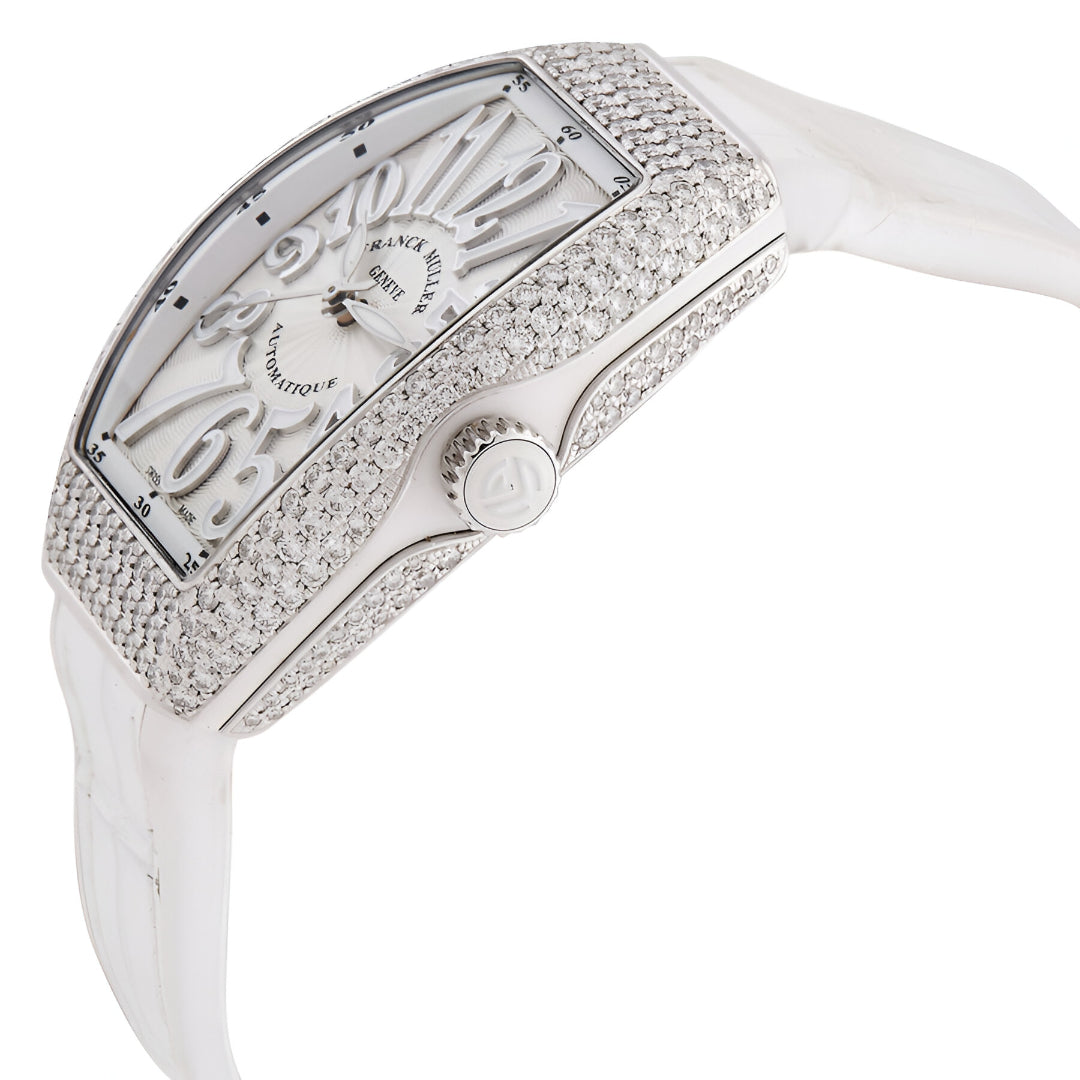 Franck Muller  Vanguard Automatic Moon Phase Diamond Silver Dial Unisex Watch