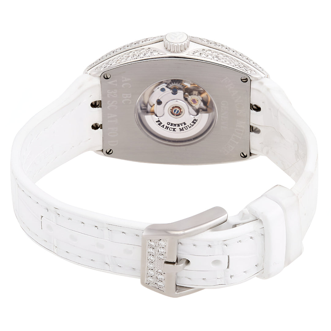 Franck Muller  Vanguard Automatic Moon Phase Diamond Silver Dial Unisex Watch