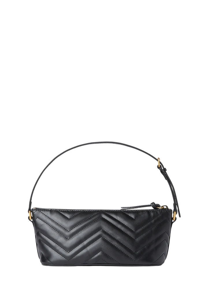 Gucci GG Marmont Matelassé Leather Shoulder Bag – Black