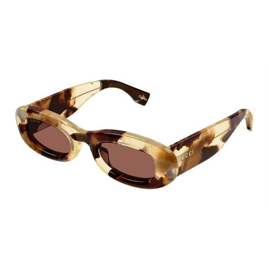 Gucci Brown Oval Ladies Sunglasses