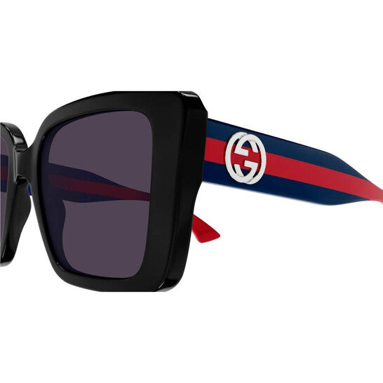 Gucci Dark Violet Butterfly Ladies Sunglasses