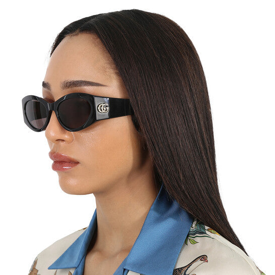 Gucci Grey Cat Eye Ladies Sunglasses