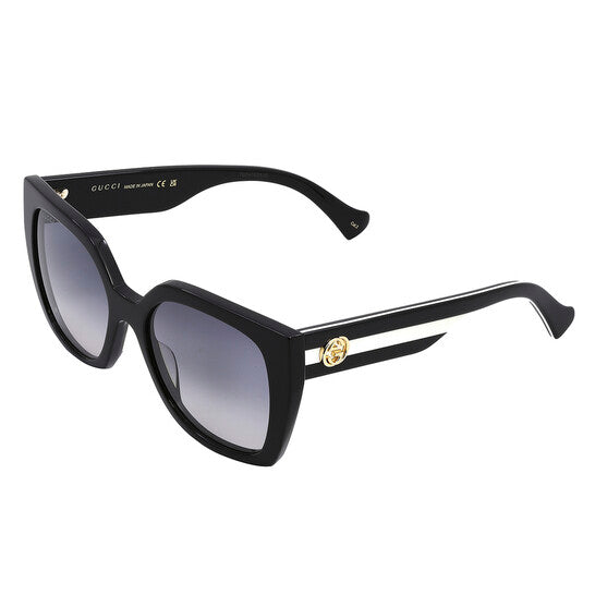 Gucci Grey Gradient Butterfly Ladies Sunglasses