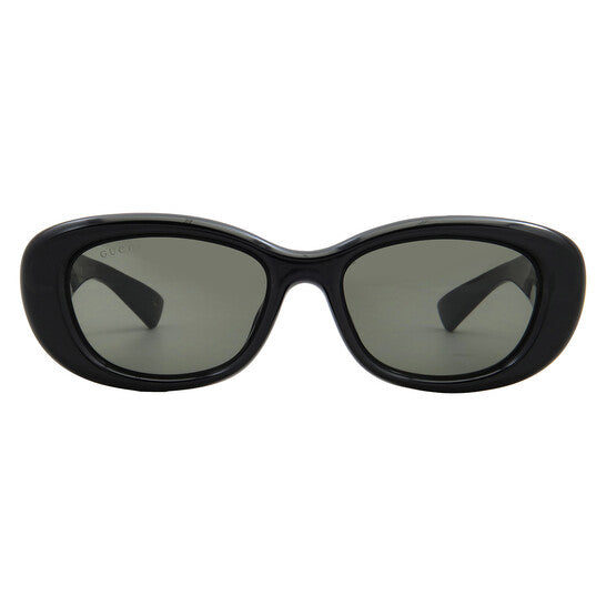 Gucci Grey Oval Ladies Sunglasses