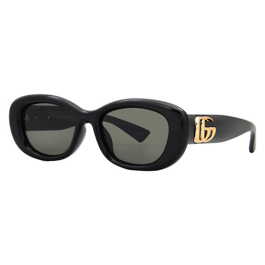 Gucci Grey Oval Ladies Sunglasses