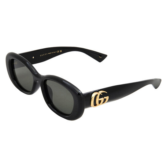 Gucci Grey Oval Ladies Sunglasses