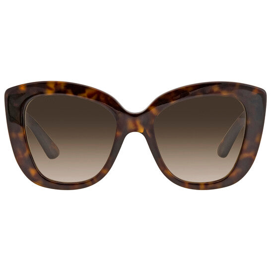 Gucci Light Brown Butterfly Ladies Sunglasses