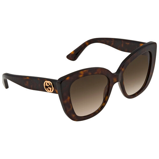 Gucci Light Brown Butterfly Ladies Sunglasses