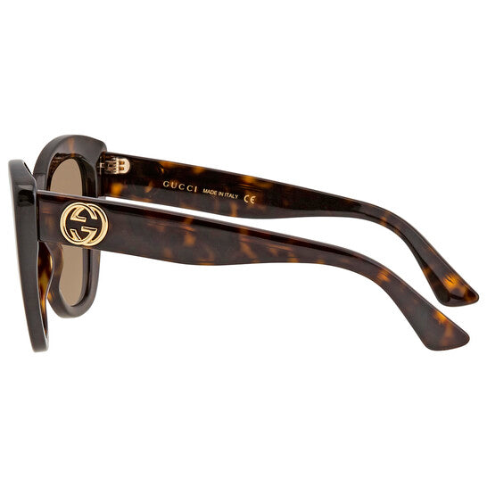 Gucci Light Brown Butterfly Ladies Sunglasses