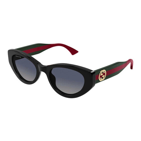 Gucci Polarized Grey Gradient Cat Eye Ladies Sunglasses