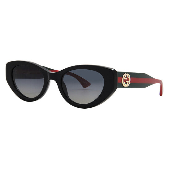 Gucci Polarized Grey Gradient Cat Eye Ladies Sunglasses
