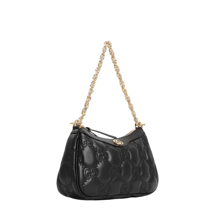 Gucci GG Matelassé Leather Handbag – Black