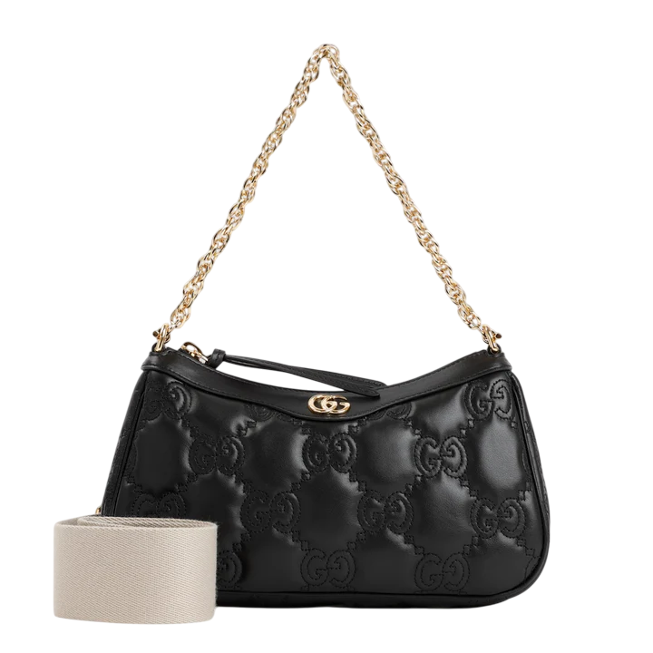Gucci GG Matelassé Leather Handbag – Black