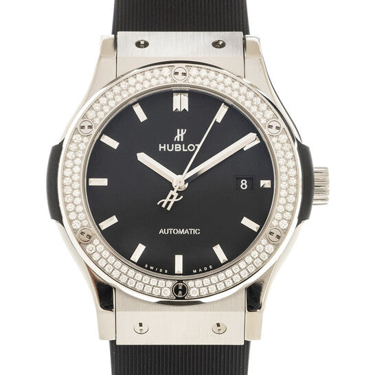 Hublot Classic Fusion Automatic Diamond Black Dial Men's Watch