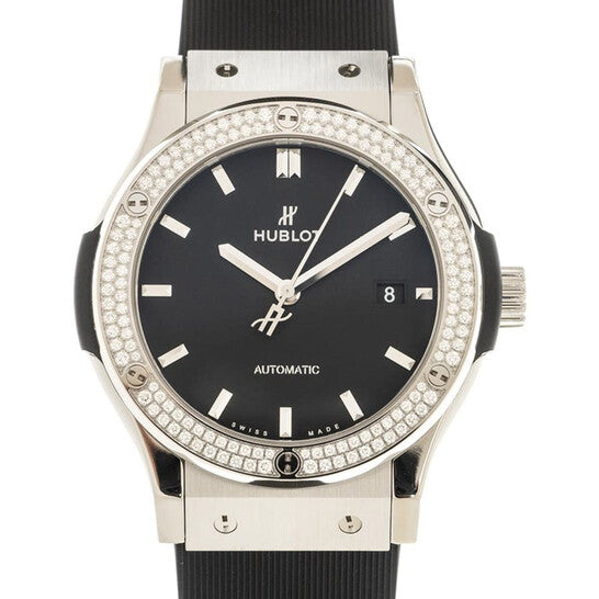 Hublot Classic Fusion Automatic Diamond Black Dial Men's Watch
