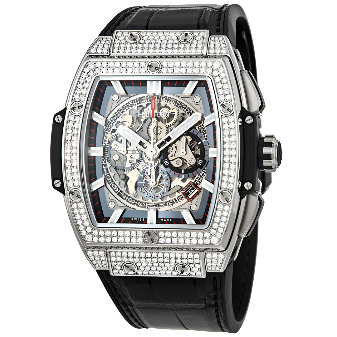 Hublot  Spirit of Big Bang Chronograph Skeleton Dial Men's Watch