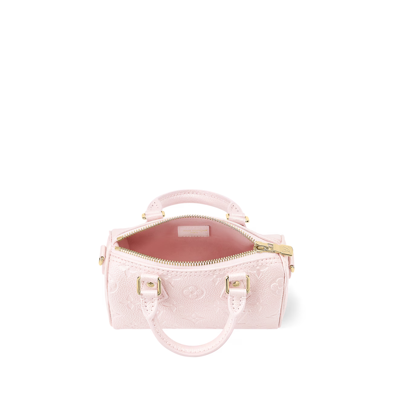 Louis Vuitton Nano Speedy – Monogram Empreinte Shimmery Snowy Pearl