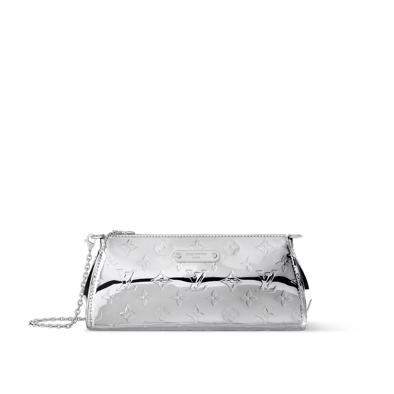 Louis Vuitton Pochette Eva – Silver (Monogram Miroir Canvas)