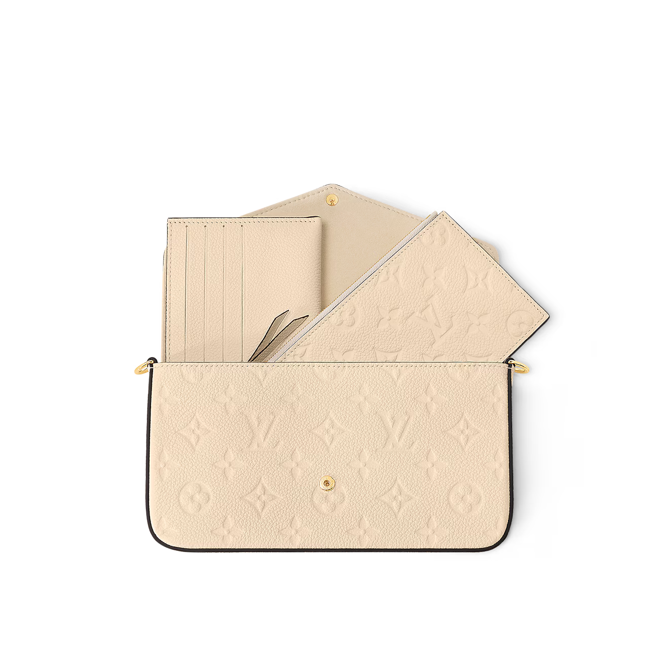 Louis Vuitton Pochette Félicie – Monogram Empreinte Cream