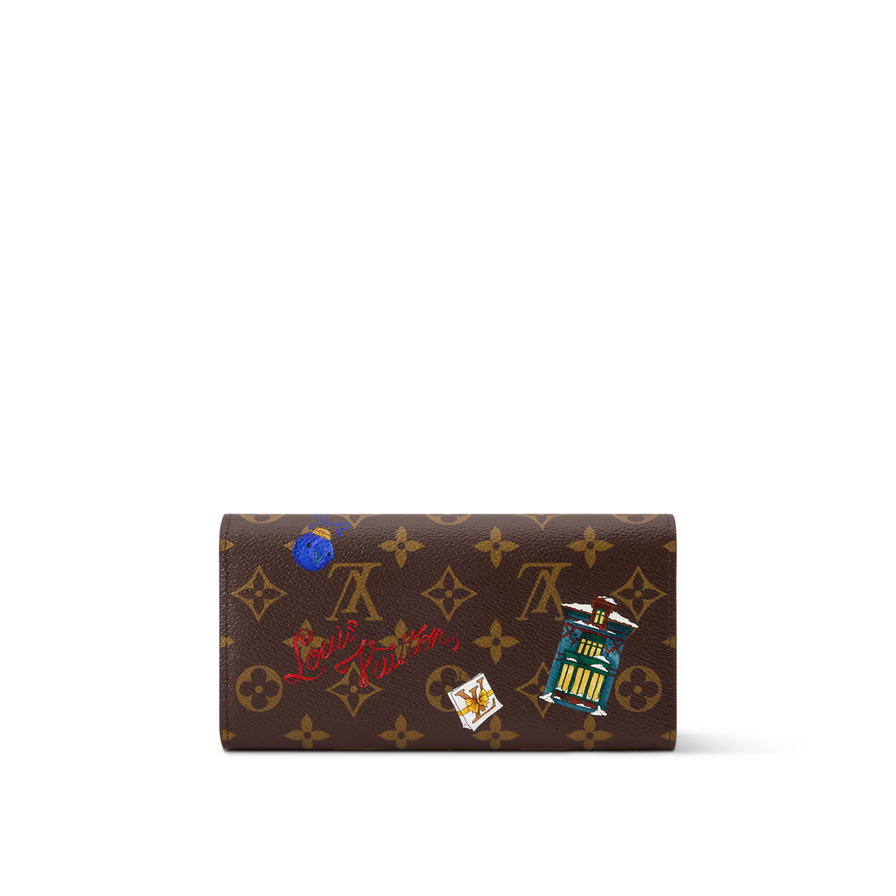 Louis Vuitton Sarah Wallet – Vivienne Winter Holiday Monogram Iced Gold