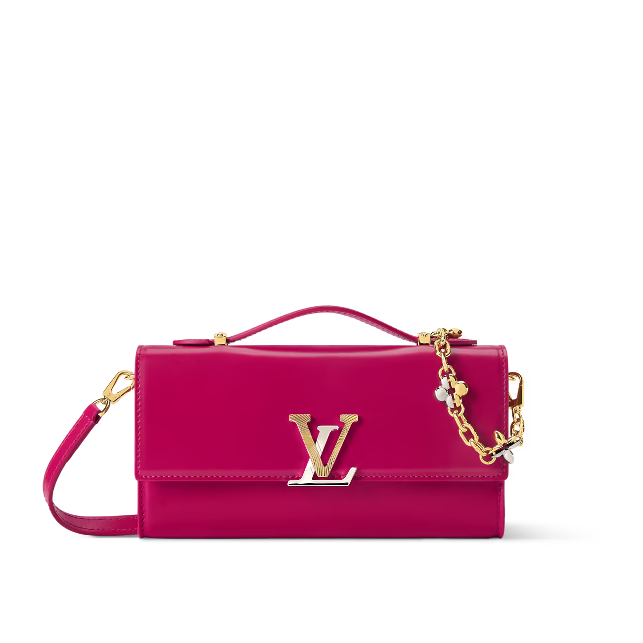 Louis Vuitton Wallet On Chain Capucines – Raspberry (Calf Leather)