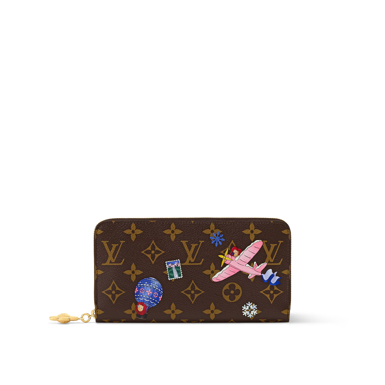 Louis Vuitton Zippy Wallet – Vivienne Winter Holiday Monogram Snowy Pearl