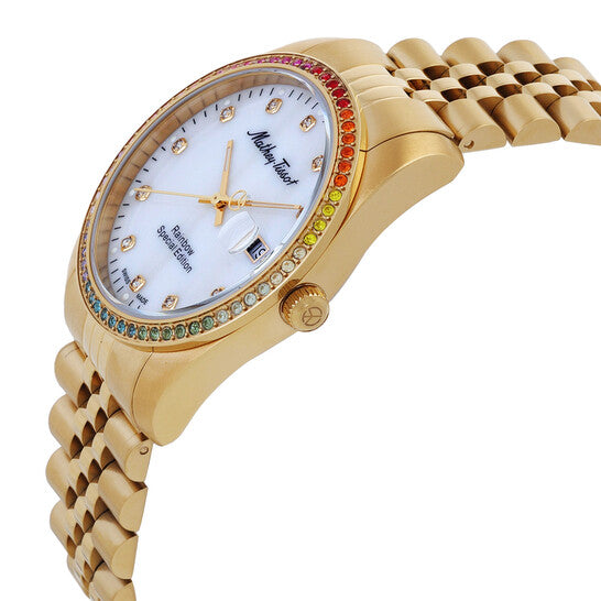 Mathey-Tissot Mathy Rainbow Quartz White Dial Unisex Watch