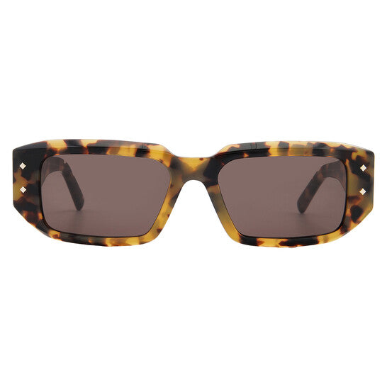 MCM Brown Rectangular Unisex Sunglasses