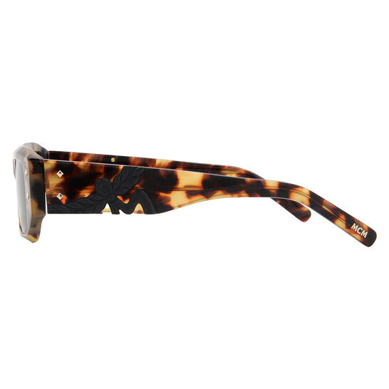 MCM Brown Rectangular Unisex Sunglasses